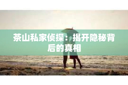 茶山私家侦探：揭开隐秘背后的真相